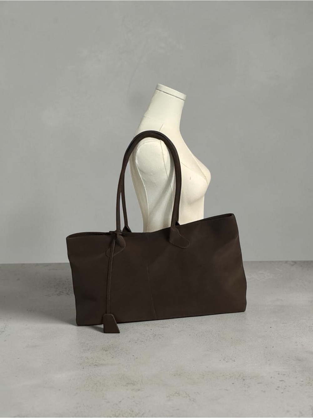Boutique Faux Suede Tote Bag‎ NWOT